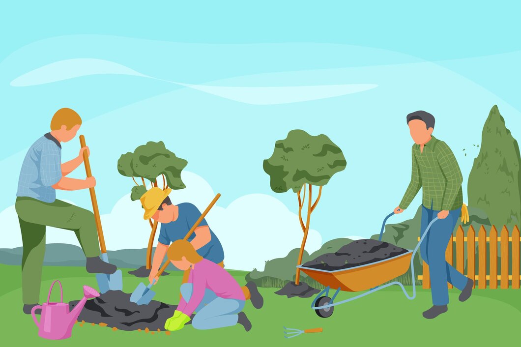 spring-gardening-flat-composition-with-faceless-characters-gardeners-with-digging-instruments-outdoor-garden-landscape_1284-58962