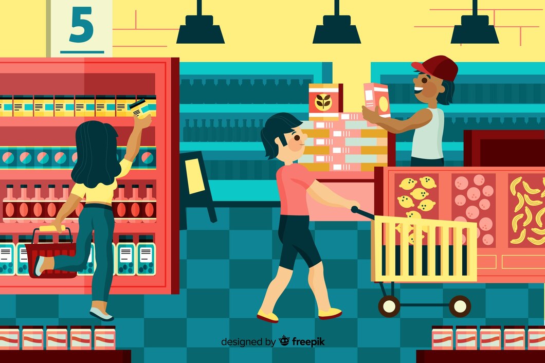people-buying-supermarket-illustration-with-characters_23-2148157124