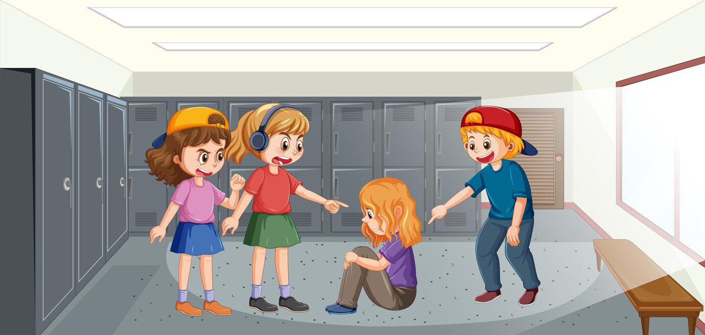 school-bullying-with-student-cartoon-characters_1308-119003