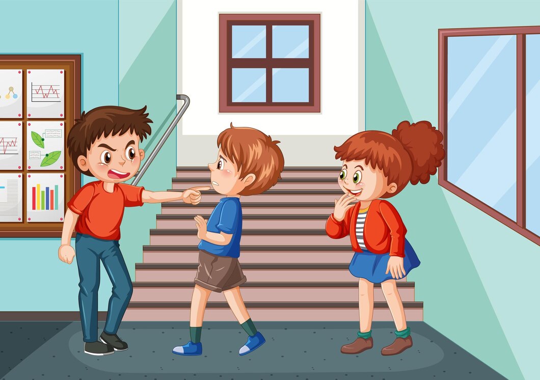 school-bullying-with-student-cartoon-characters_1308-124889