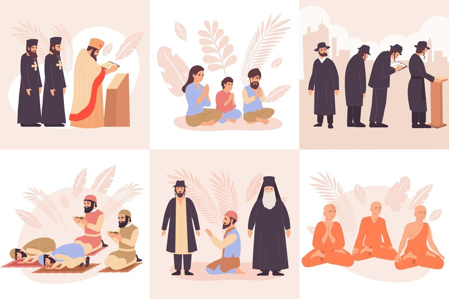 world-religions-composition-flat-icon-set-with-praying-buddhists-christians-jews-muslims-illustration_1284-57123